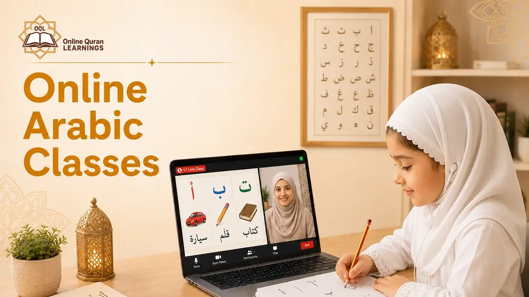 Young student taking one-to-one online Arabic classes