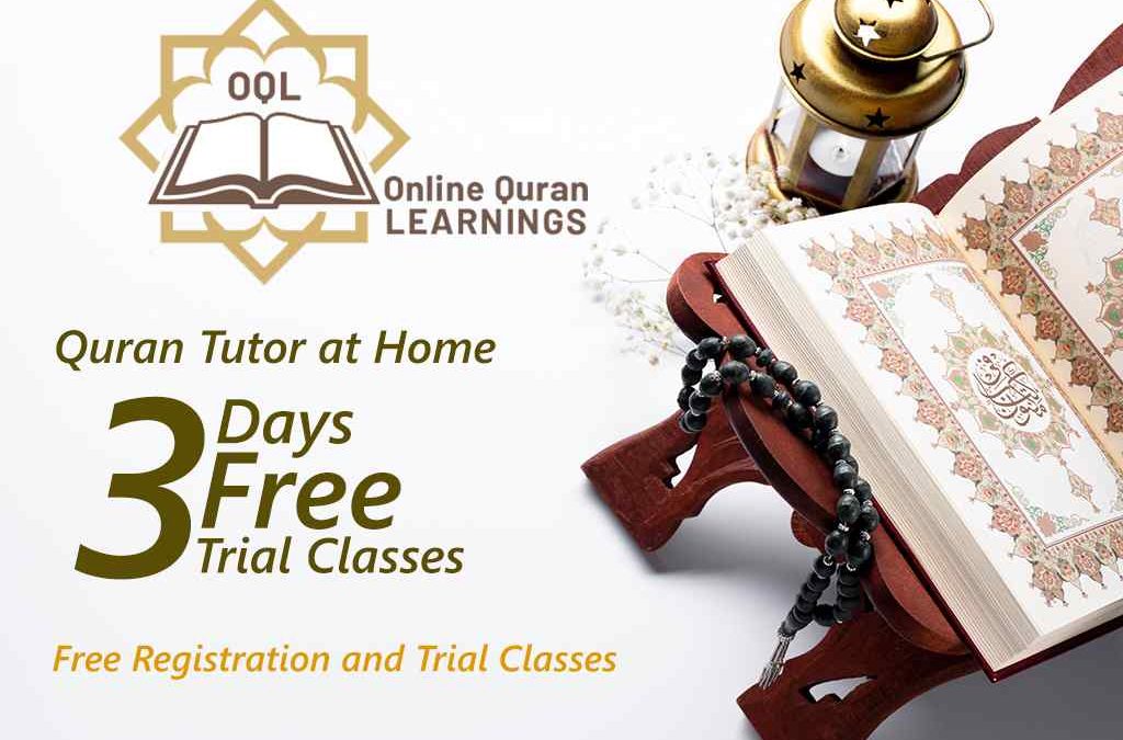 Online Quran Tutor at Home | Free 3 trial classes